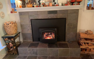 professionally cleaned hearth and stove