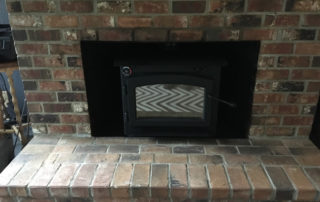 dirty hearth and stove prior to professional cleaning in WA state