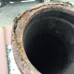 dryer exhaust prior to cleaning by professional service in WA