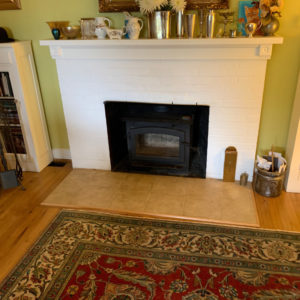Professional cleaning service restores fireplace and furnace.