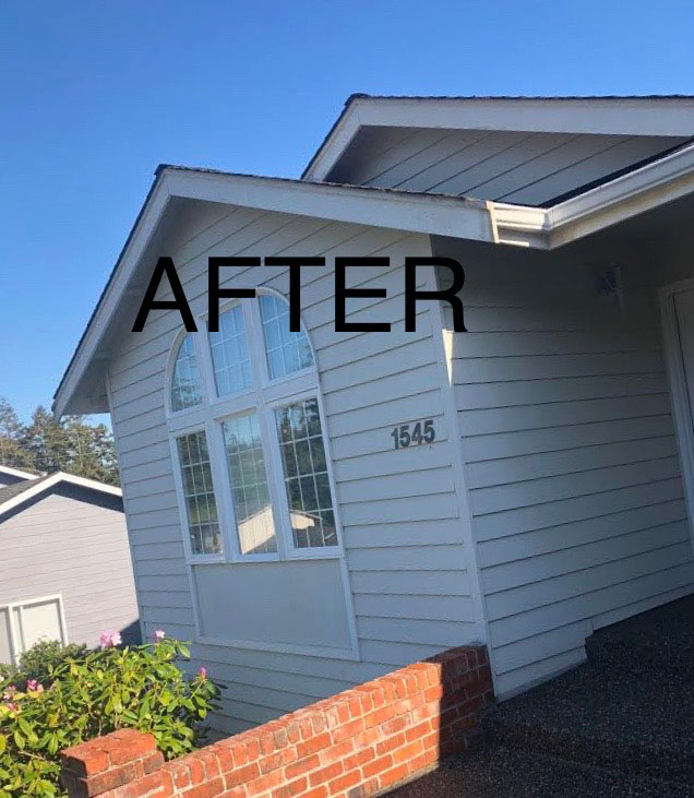 Spotless home siding following a power cleaning by a professional cleaning service in WA