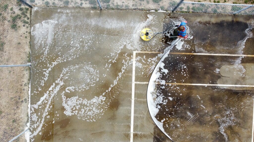 pressure washing