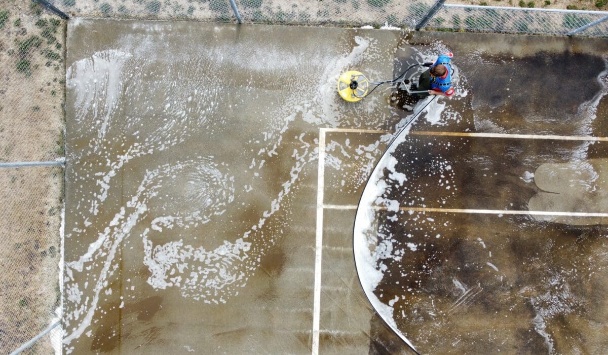 pressure washing